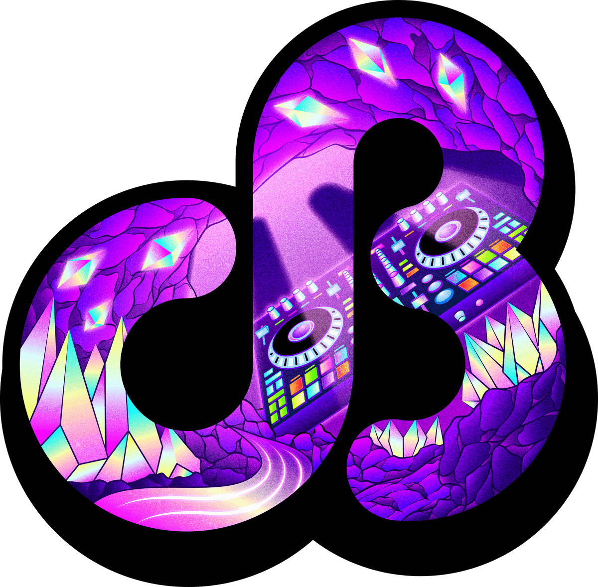 DB Purple Crystal Slap