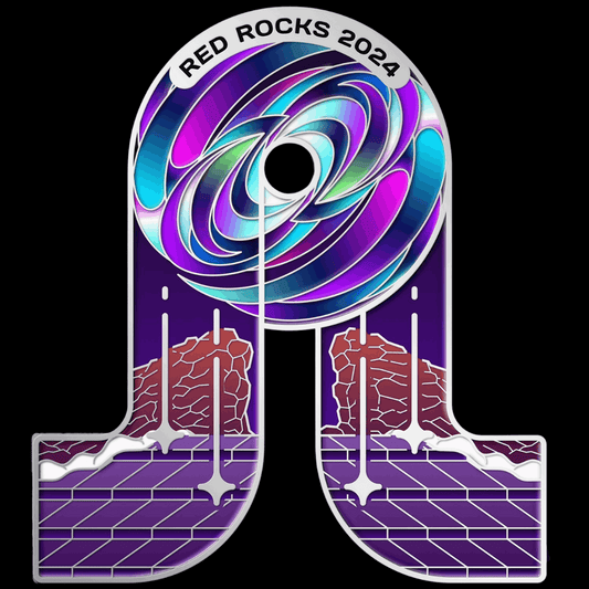 Pretty Lights Red Rocks gold and silver hat pin designs from Illumination Lab