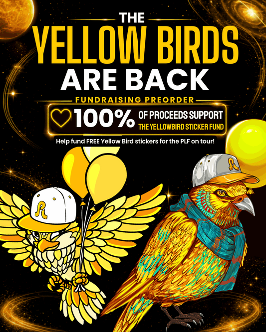 YellowBird V1 and V2 Pretty Lights fundraising sticker pack from Illumination Lab
