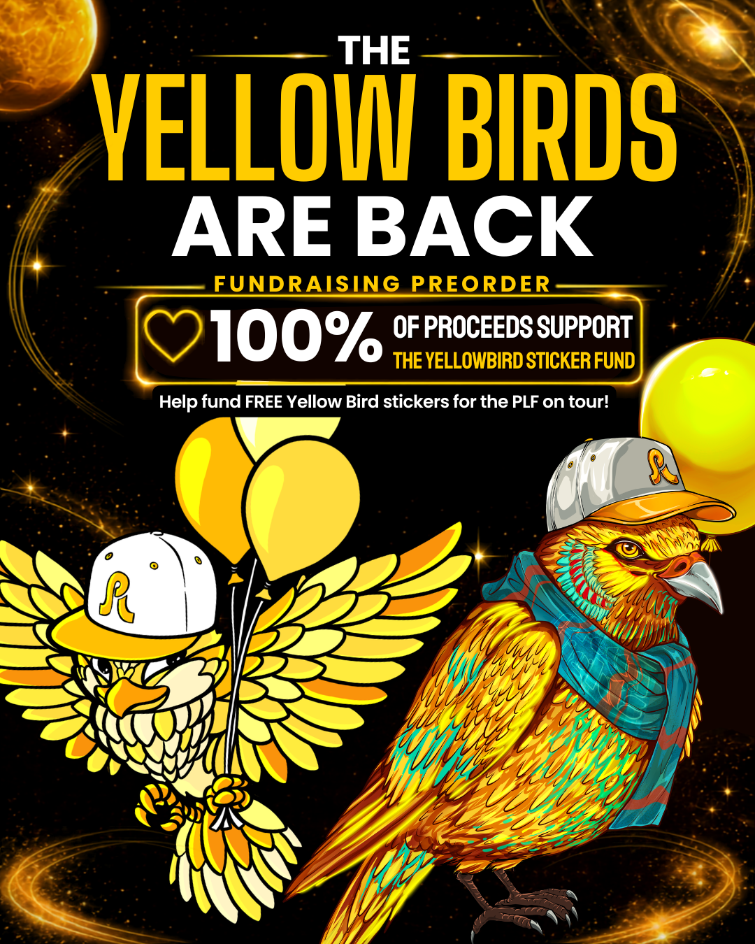 YellowBird Sticker Pack — Fundraising Preorder